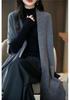 2025 Fall/Winter 100% Wool Batwing Sleeve Women's Knit Cardigan Sweater Shawl Coat