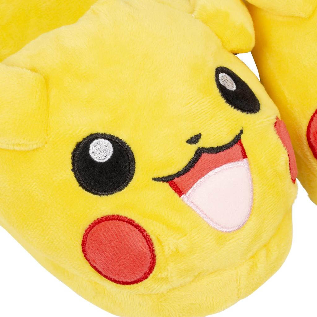 MORIPiLO Pokemon Indoor Slippers Fluffy Size Plush Cute Pokemon Morishita Makura (Pikachu Kunyaku) 23.0-25.0cm, Unisex, Toy, Gift, Yellow, Character,