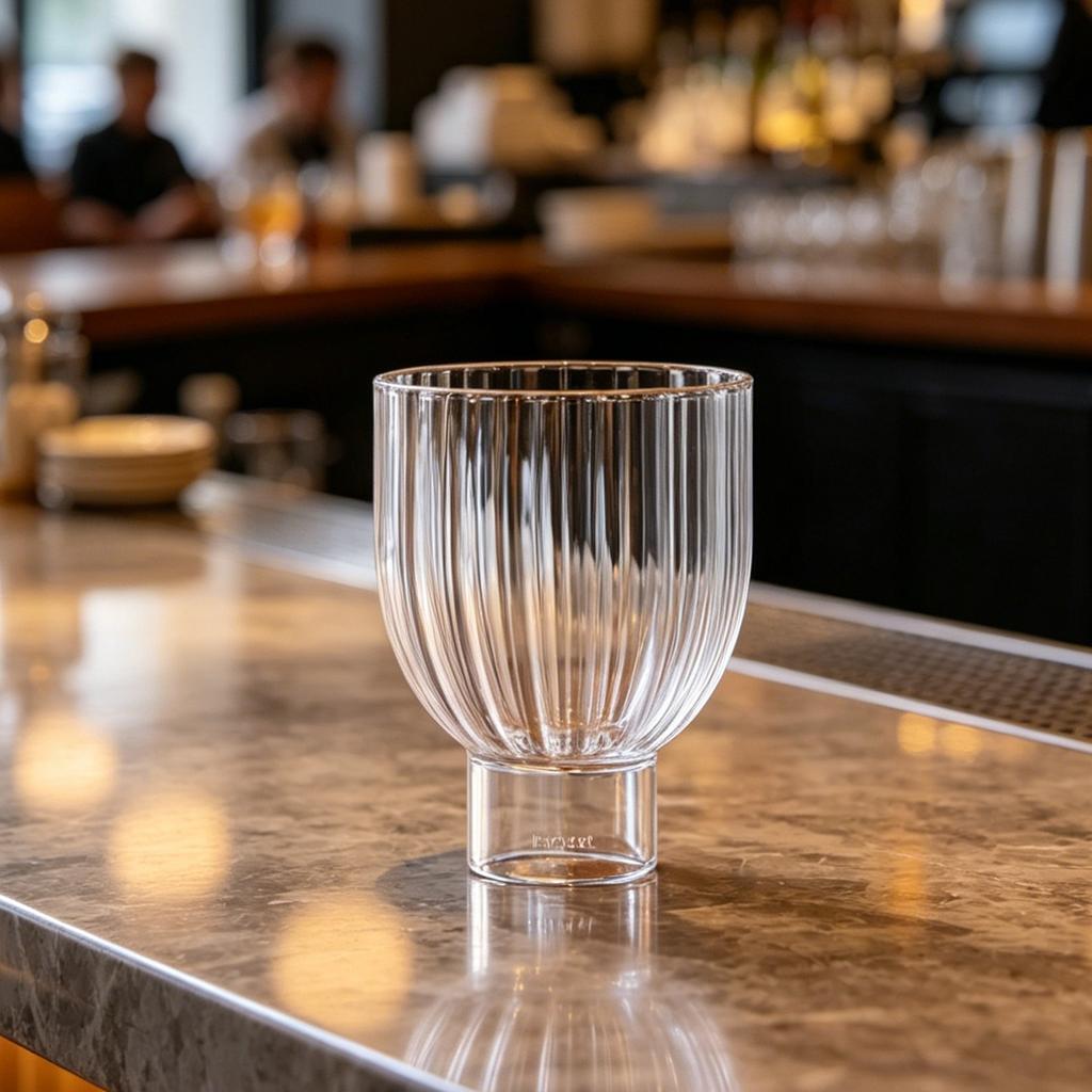 Inmeet High Borosilicate Glass Cup/Whiskey Glass/Old Fashioned Glass/Barware/Cocktail Glass/Drinkware 245ml