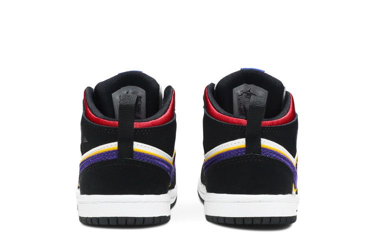 Kids' Sneakers Nike Jordan 1 Mid SE Black Field Purple (TD) Black/Field Purple/White