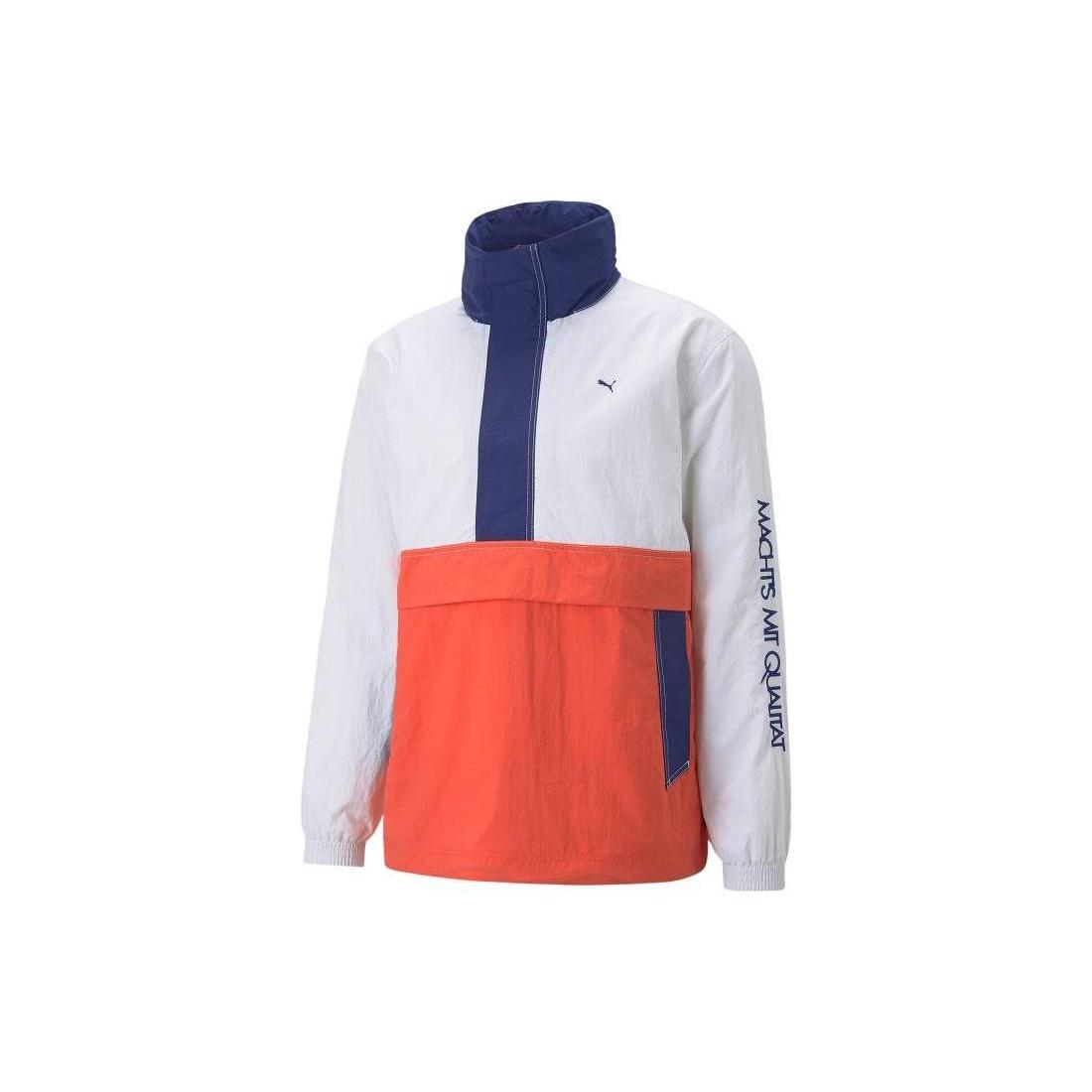 PUMA Select MMQ Half Zip Lightweight Pullover  Orange  Men s 535791-35 XXS