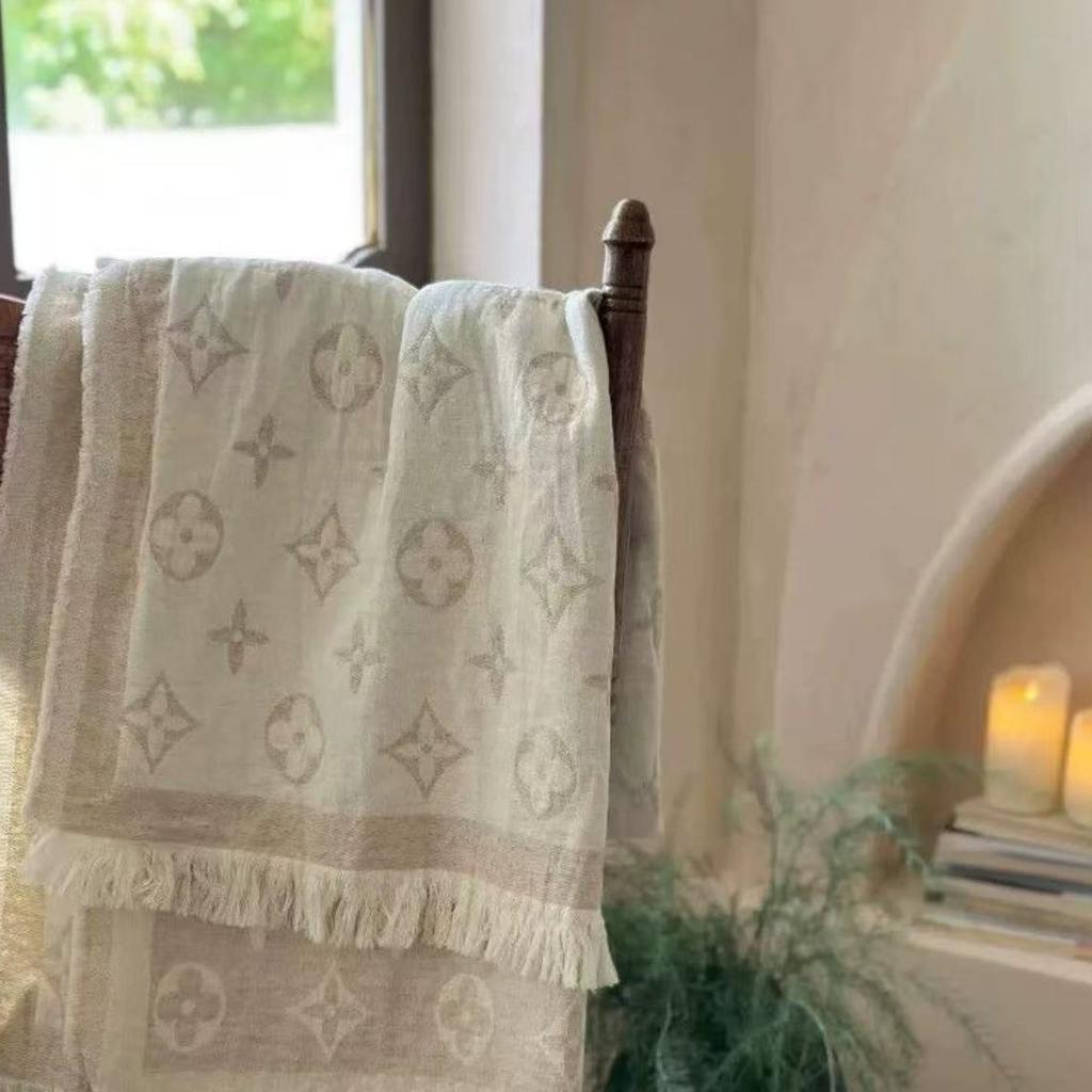 Hemp Gauze Bath Towel 80 × 160 Enlarged And Thickened Absorbent Household Bath Towel Soft And Cool Bath Towel