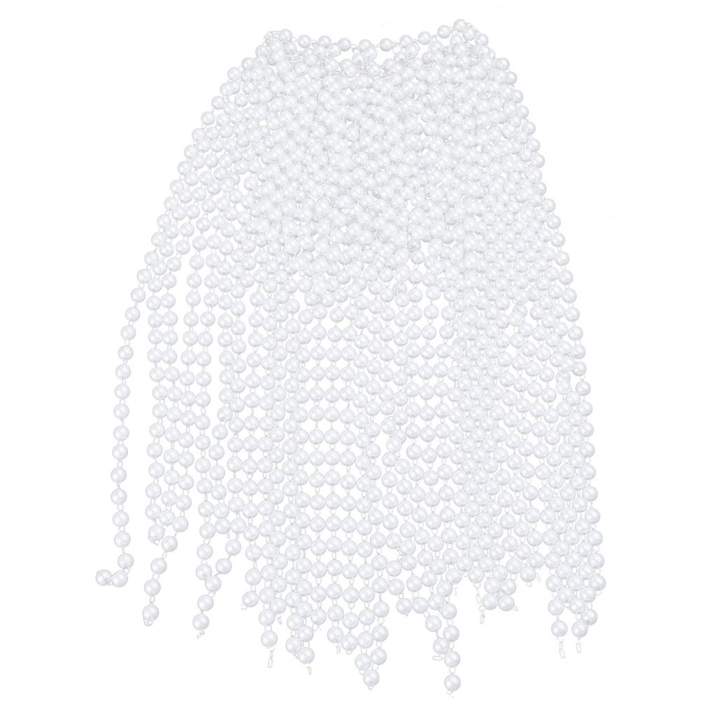 Stylish Headwear Pearls Tassels Headpiece Fashionable Head Chain Caps Headdress Jewelry for Fashionable Banquets