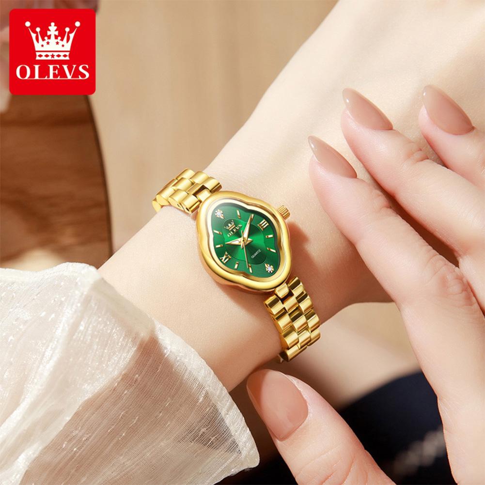 OLEVS Gold Woman Watch Fashion Waterproof Luminous Original Quartz Watch for Women Fashion Elegant Ladies Watches
