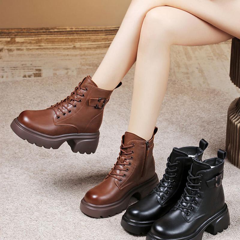 Snøstøvler V vintersko Dame Fortykket såle Dame Ankelstøvletter Vatterte Varme sko