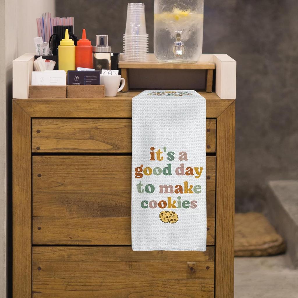 It's a Good Day to Make Cookies Kitchen Towels, Baking Towels, Gifts for Bakers, Tea Towels for Baking, Baking Gifts for Women Dish Towels Tea Towels