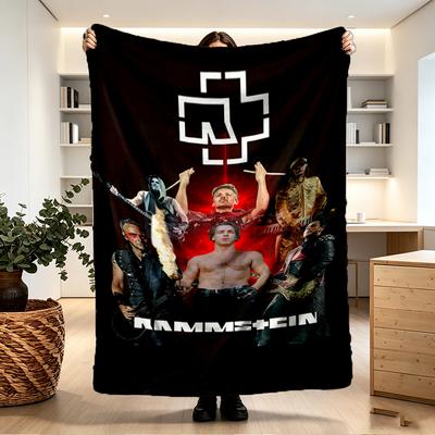 Rammstein Print Blanket - Soft & Comfortable, for Bedroom, Travel, Sofa, Home Decoration - Birthday Christmas Gift for Friend