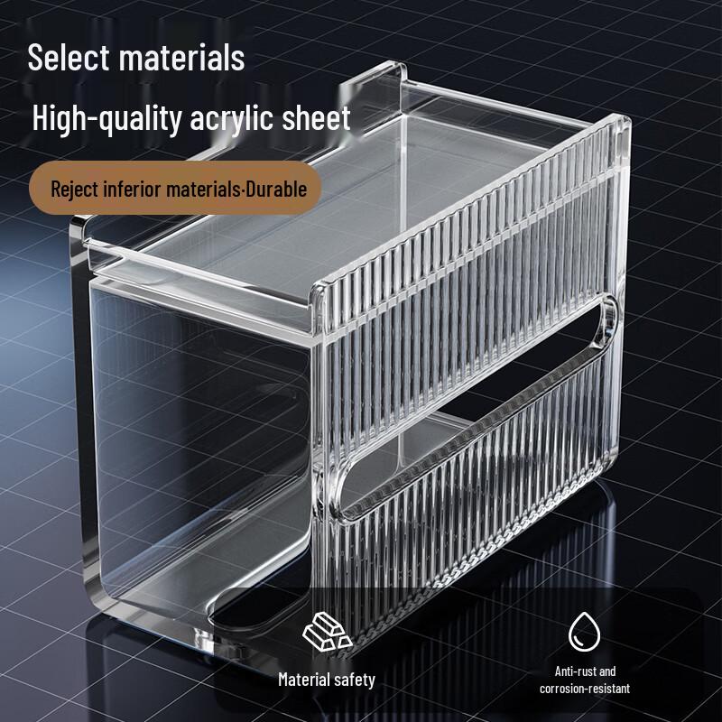Wall-Mounted Waterproof Transparent Bathroom Tissue Box