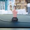 Interesting Car Dashboard Ornament Solar Powered Rocking Middle Finger Car Decoration Desktop Ornament