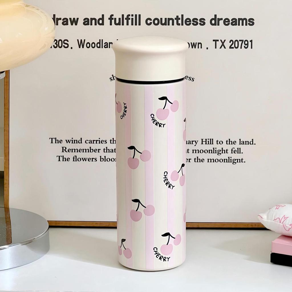 Cute 304 Stainless Steel Thermos Bottle With Leakproof Lid For Student Travel And Gift