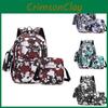 Set Oxford 3piece Backpack Big Capacity Breathable Laptop Compartment For Teens