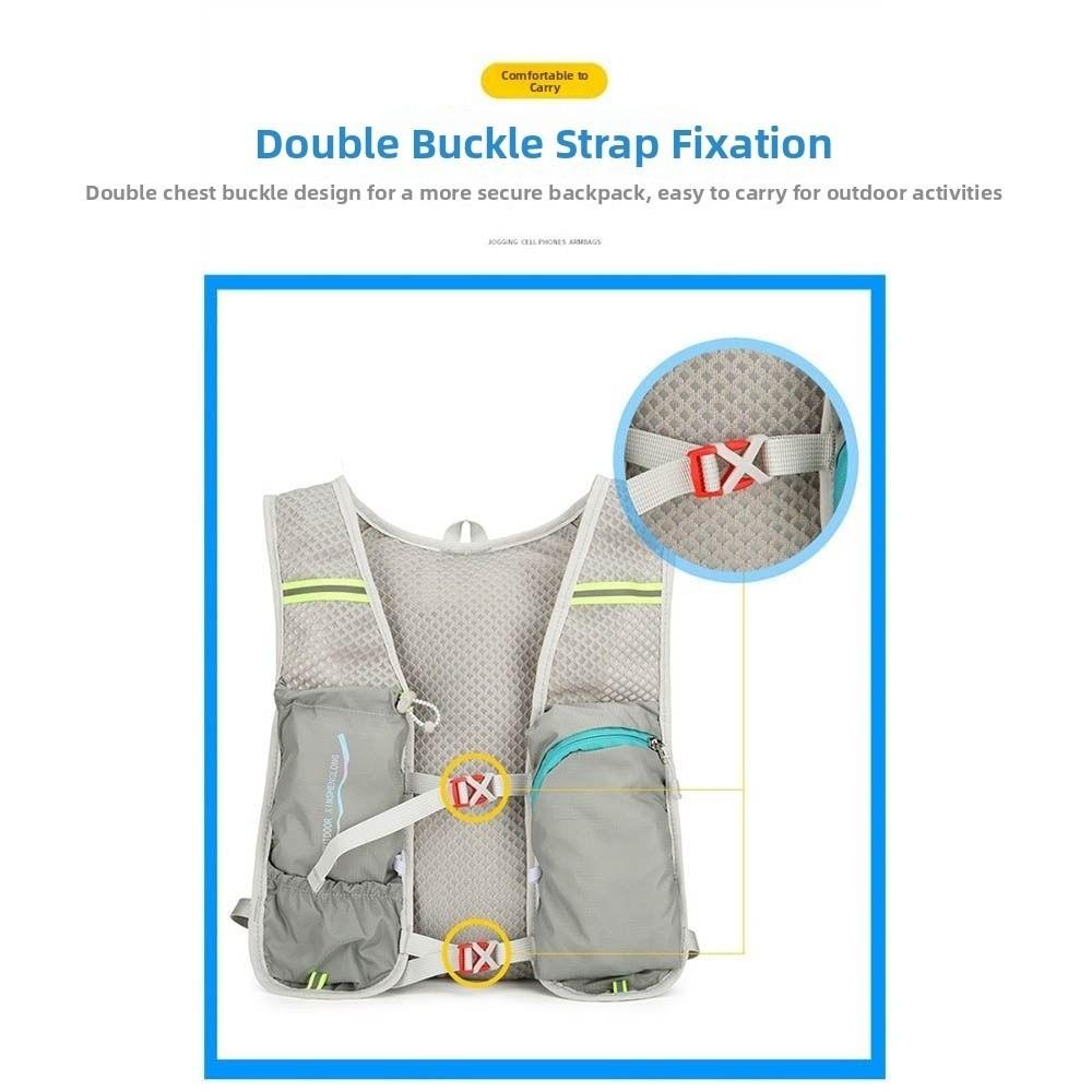 Breathable Hydration Pack Ultra-light Hydration Jogging Vest Running Hydration Vest  Trail Running