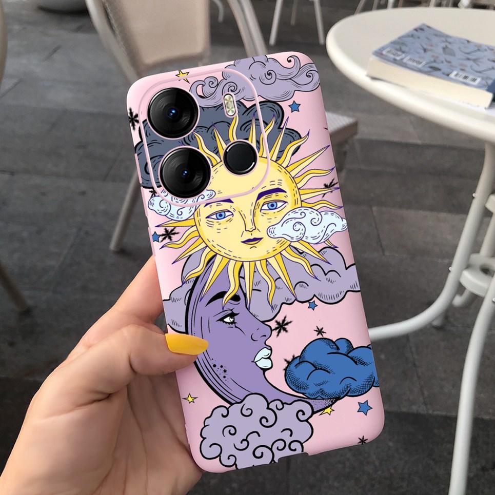 For Cover Tecno Pop 7 Pro Case Astronaut Dragon Silicone TPU Soft Back Cover Cases for Tecno Pop7 Pro BF7 Shockproof Bumper Capa