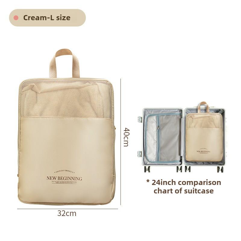 Travel Compression Packing Cubes Waterproof Nylon Bags for Suitcase, Underwear Organizer & Clothes Storage Vacation Essentials