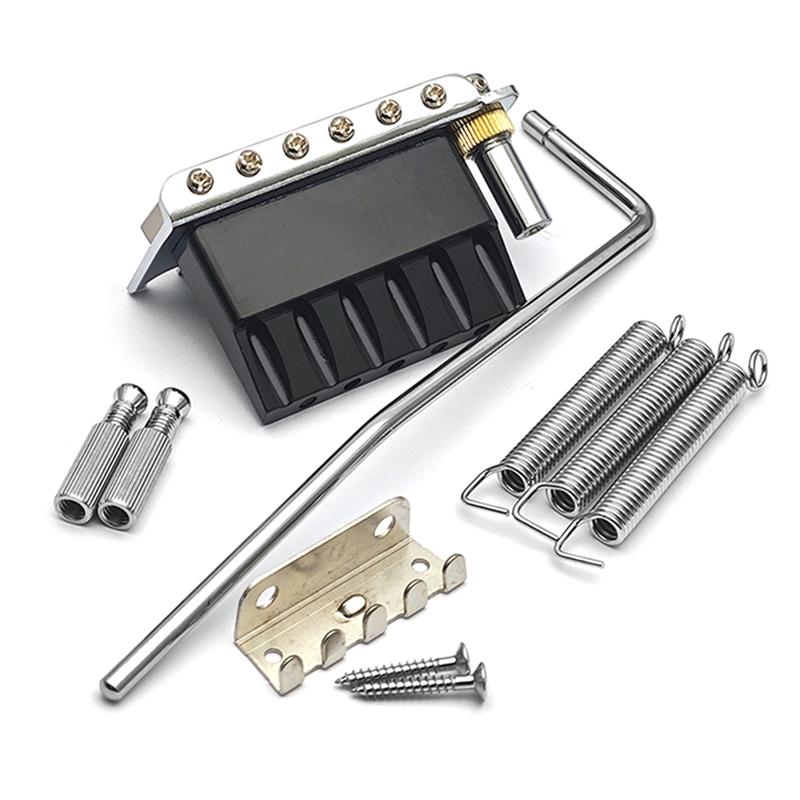 Classy-For Electric Guitar Parts Small Double Locking System Tremolo Bridge String Spacing 10.5Mm Black Tremolo Seat
