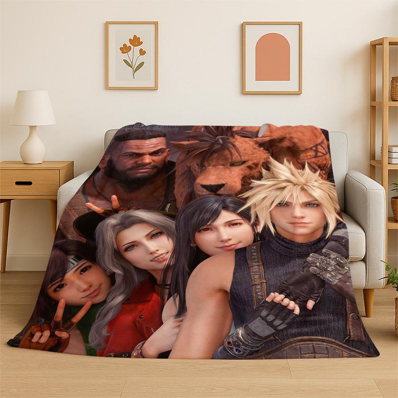 Debesinė Tifa Final Fantasy Žaidimai Sephiroth Flanelinis pledas Minkštas šiltas pledas Miegamajam Svetainei Lovai Kelionei Iškylai Dovana