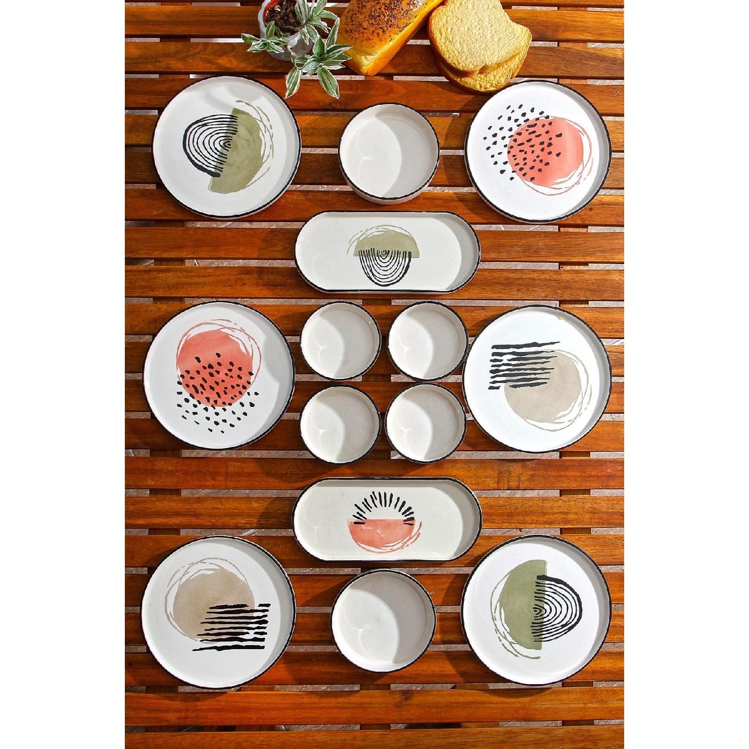 

Постмодернистский набор для завтрака из 14 предметов на 6 человек - Роскошный набор для сервировки завтрака