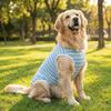 Round Neck Pet Striped T-Shirt Soft Dog Sunscreen Vest Pet Pajamas Pet Summer Clothes  Home Clothes