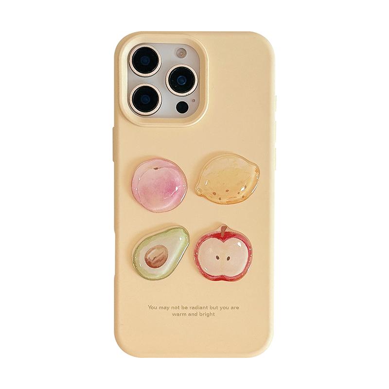 

Cute Lovely 3D Fruit Soft TPU Phone Case For iPhone 12 13 14 15 16 Pro Max 16 Plus Shockproof Silicone Back Cover Shell iPhone 16 Pro
