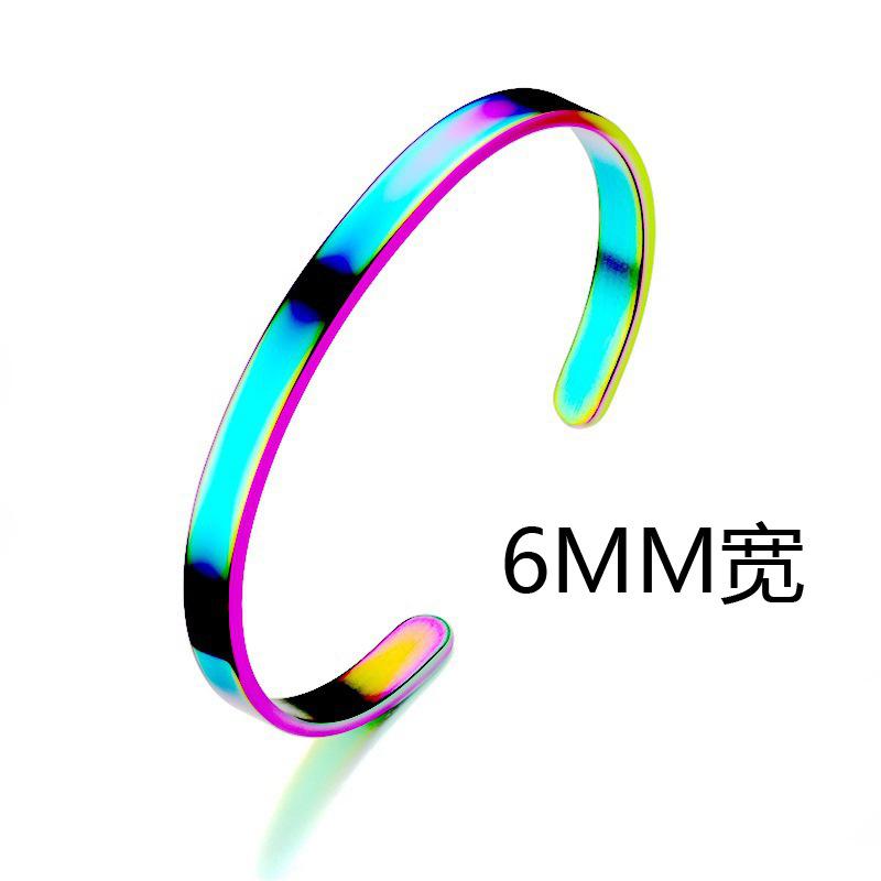 Noter Herren Edelstahl Armband 4/6/8mm Öffnungsarmreif Geschenk für ihn Pulsera Hombre Pulseira Masculina Aço Inoxidável Joias