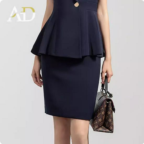 

AD Модный Профессиональный Костюмный Набор: Высококлассный, стильный костюм с оборками, приталенный, деловой формальный брючный костюм S