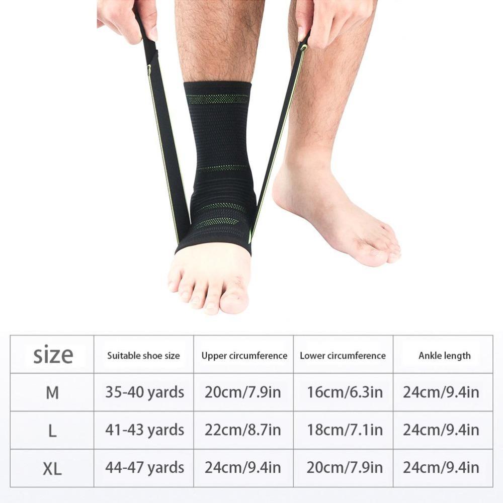 Adjustable Ankle Compression Sleeve Arch Support  for Running Hiking Fitness Training