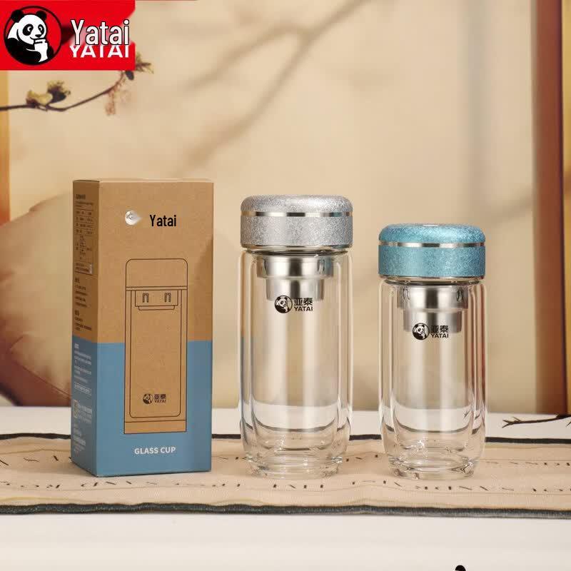 YATAI Double-Layer Tea Infuser Glass Cup