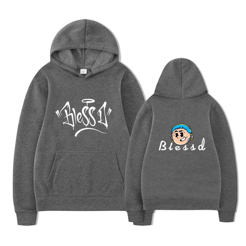 Blessd Mikiny Merch Pánské Dámské Mikina Pánská Mikina Vintage Unisex Pulovry Nadměrné Oblečení