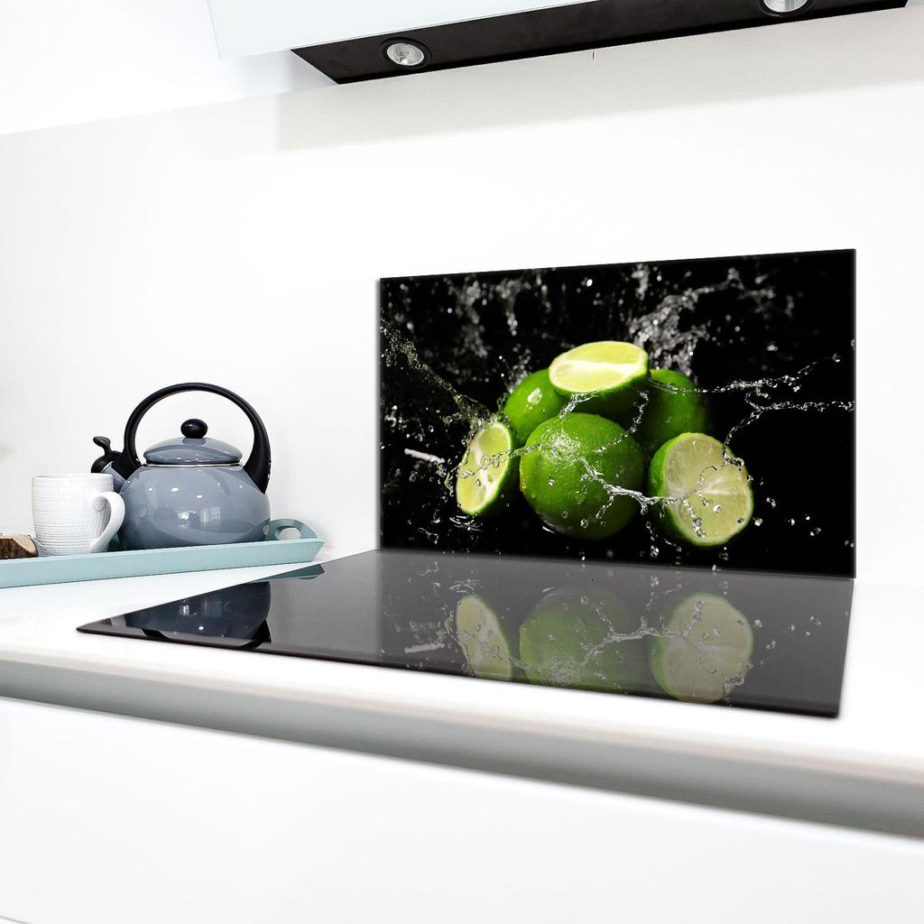 Glas-Kochfeld-Schutzplatte 90x52 Limette