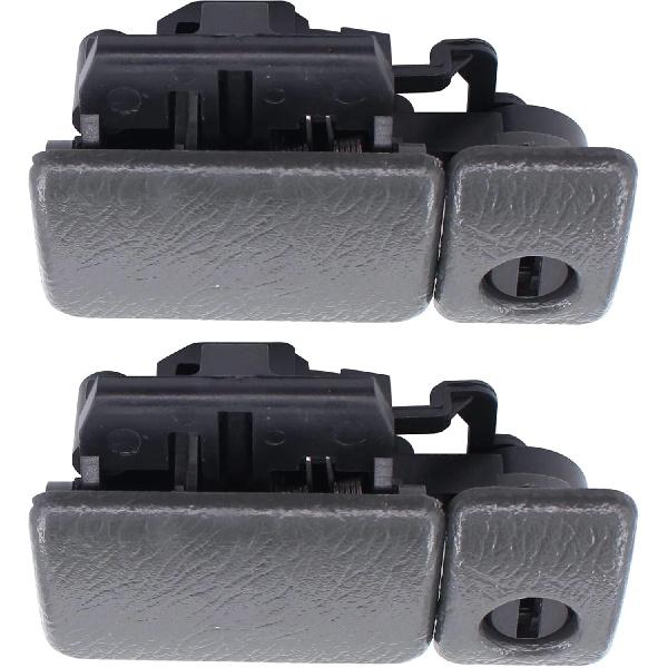 Unifizz 2pcs Glove Box Latch Handle for Suzuki Grand Vitara 2000-2018, Replacement for 73430-76811-P4Z, Black and Gray Car Interior Accessory