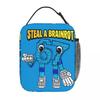 Bruh Steal A Brainrot 67 Six Seven Insulated Lunch Bags Thermal Bag Meal Container Brainrot Meme Leakproof Tote Lunch Box Boy