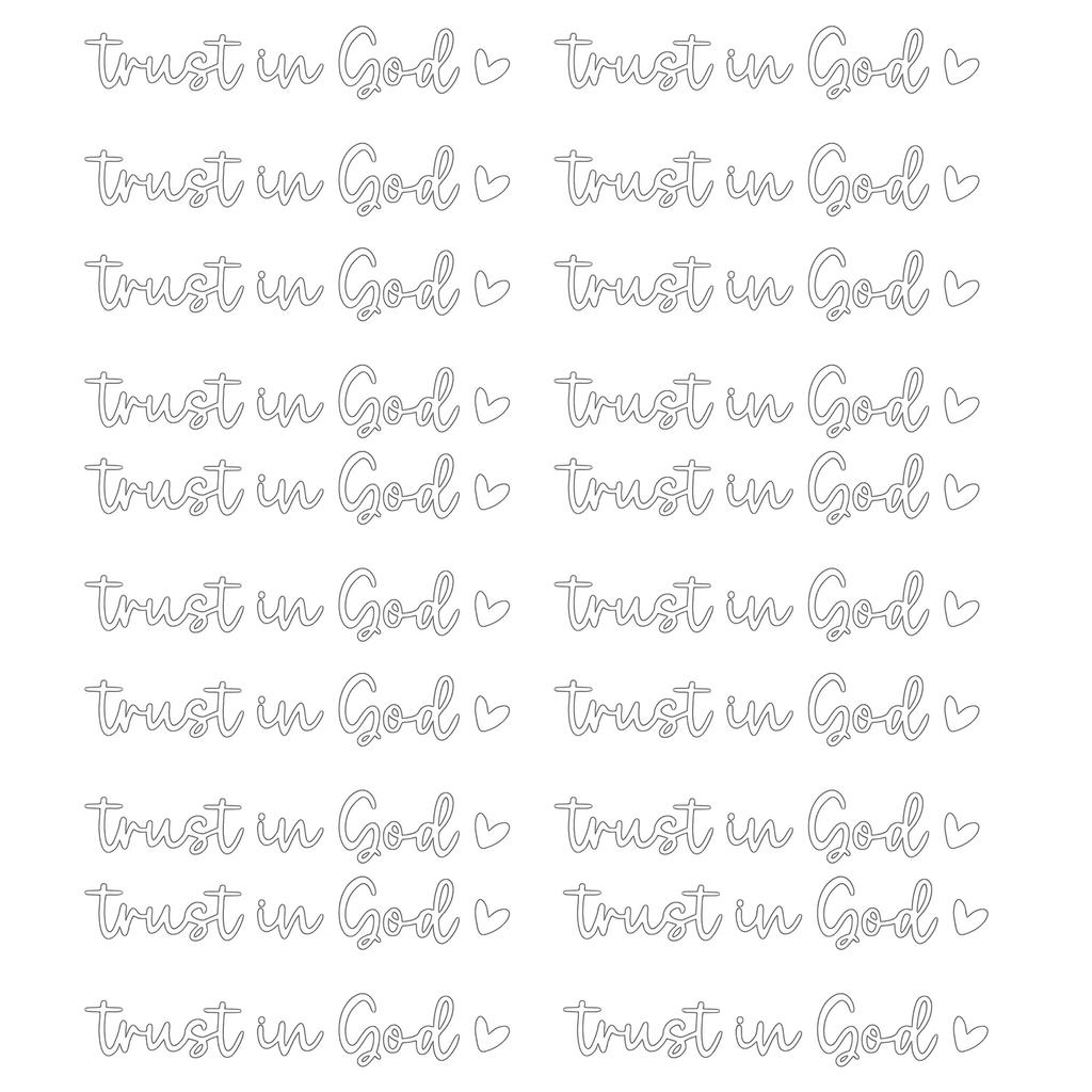 Reflect Your Faith Trust in God Decals Motivational Vehicle Decals Removable & Vibrant Reflection set for Car Rearviews