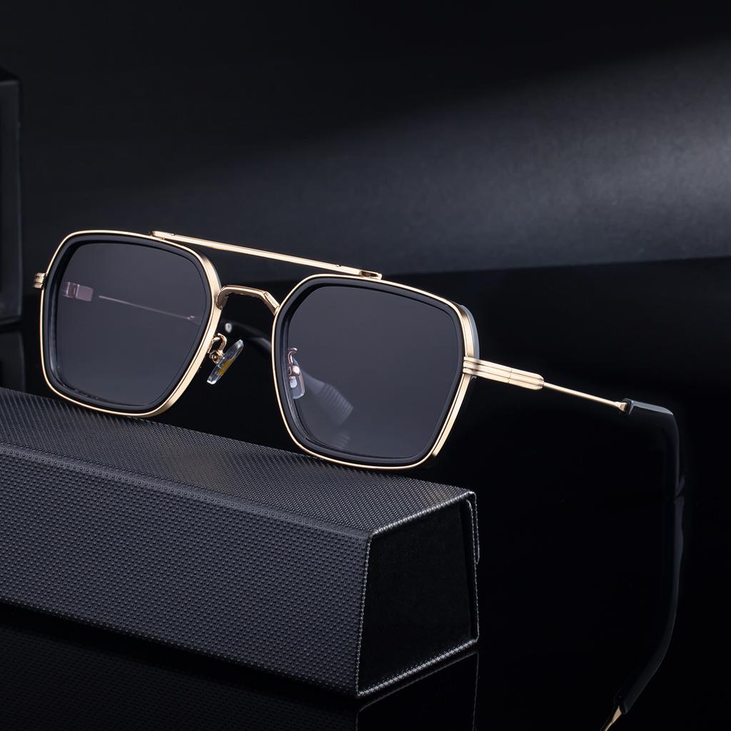 Classic Metal Fashion Square Sunglasses For Men Male Women Luxury Brand Design Vintage Popular Outdoor Driving Sun Glasses Uv400