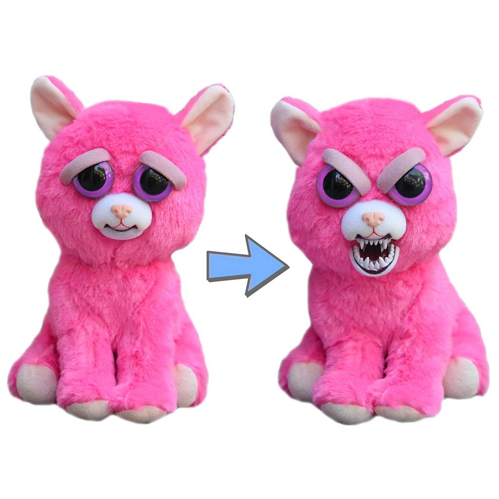 RANGS Facetippet Angry Cat Plush Toy with Changing Expressions