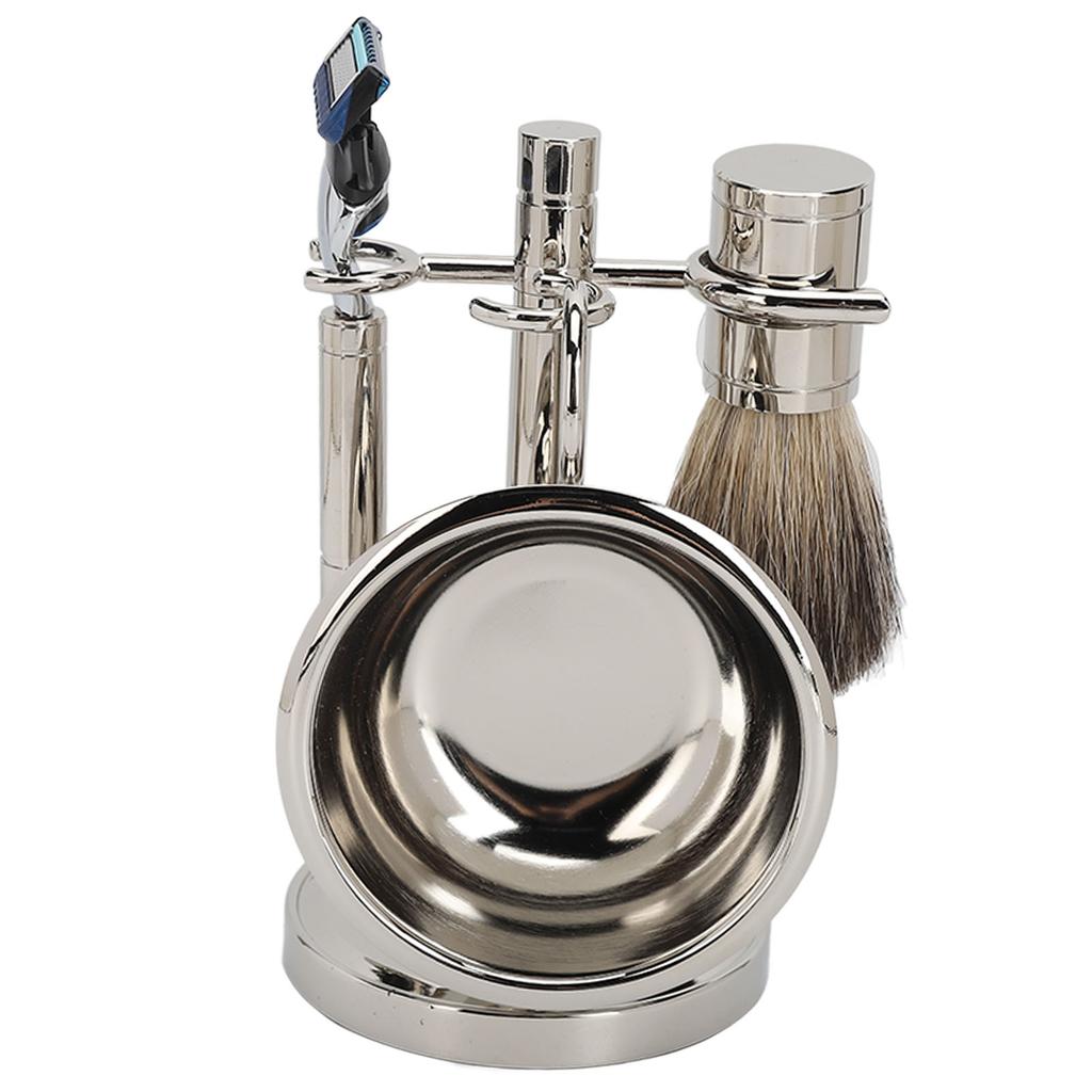 Men Beard Trimmer Stainless Steel Rugged Stable Elegant Look Portable Shave Brush for Barbershop