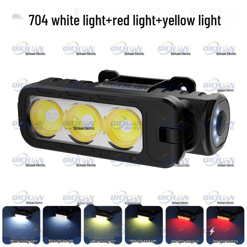 Multifunksjonell roterende magnetisk hodelykt med elektrisk display