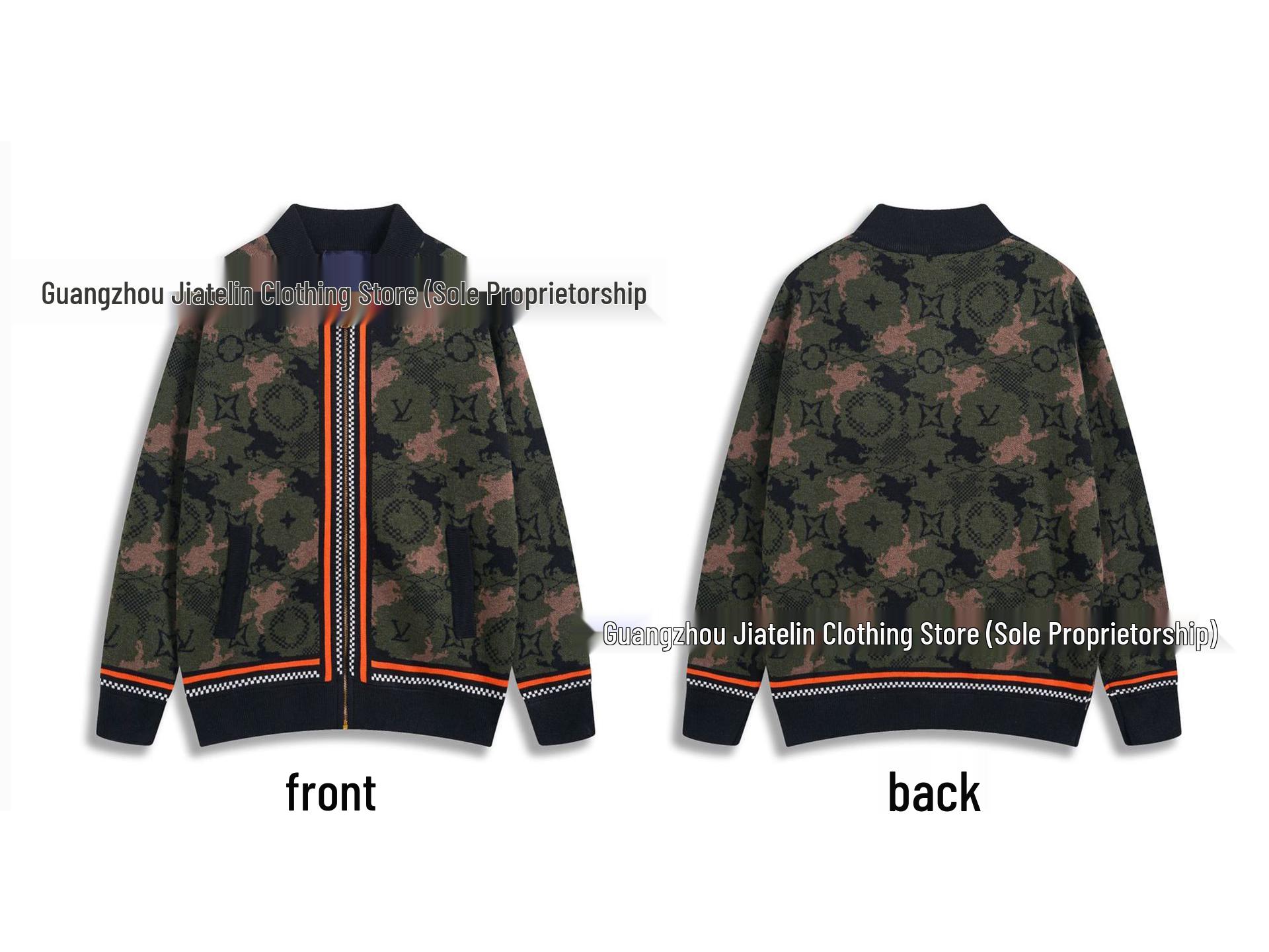 Правильная версия Вязаный свитер в клетку LV: Модный свободный пуловер унисекс Large