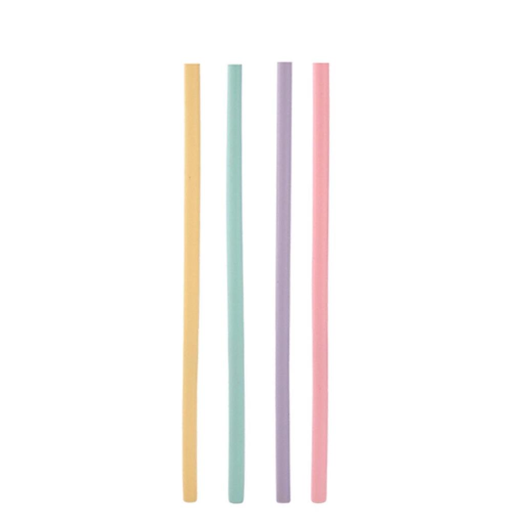 Food-Grade Silicone Reusable Straw Set, High-Temperature Resistant