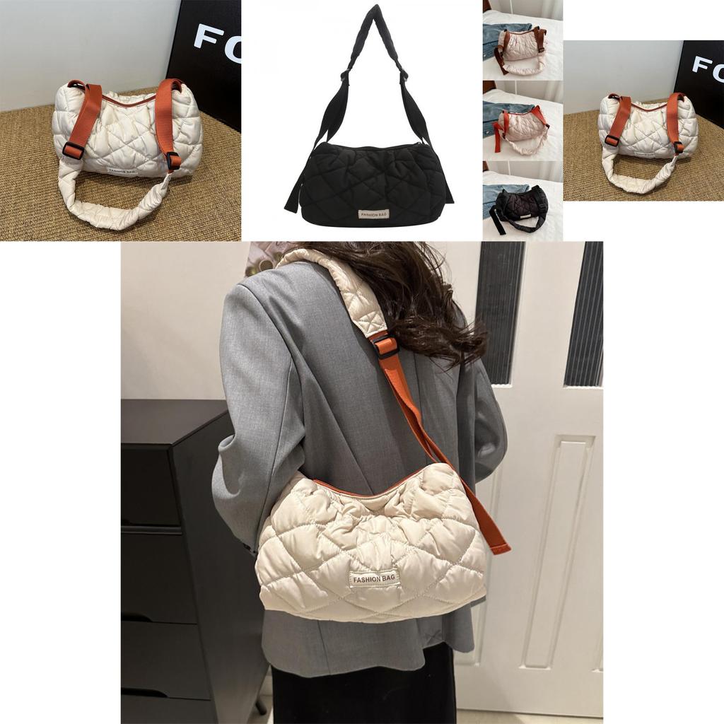 Trendy Vintage Inspired Diamond Textured Handbag Versatile Everyday Tote Bag For Casual Outfits