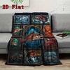 Fish Fantasies 2D Flat Pattern Flannel Blanket, High quality All Seasons, Home Decor, Warmth and Comfort, Perfect for Christmas Gifts.