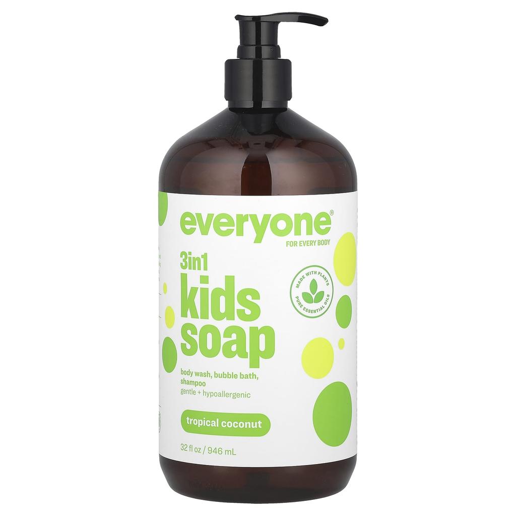 3 In 1 Kids Soap, Tropical Coconut, 946Ml(32Fl Oz)