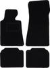 Black Velour Floor Mats For: BMW 7 E32 Sedan (1986-1994)