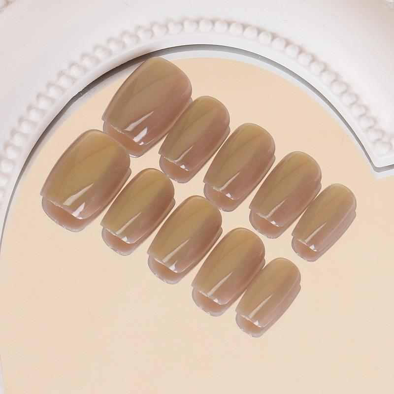 Ins Style Press On Nails Butterfly Pearl Handmade Fake Removable Women