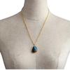 High-quality elongated stone Bohemian simple fashion pendant necklace European, American, Japanese and Korean popular jewelry natural stone jewelry