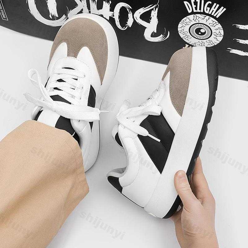 Fashion 2025 New Men's Fashion Trend Thick Soled Height Increasing Niche Design Casual Flat Shoes Comfortable Sports Platform sneakers