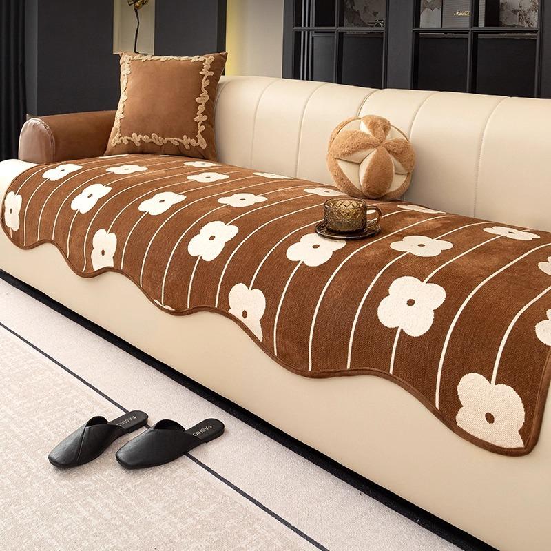 Премиальный сенсорный нерегулярный диванный подушка специальной формы универсальный для всех сезонов 2025 новый фиксированный нескользящий чехол на подушку сиденья прямого ряда ткань 45 45cm pillow cover 1713₽