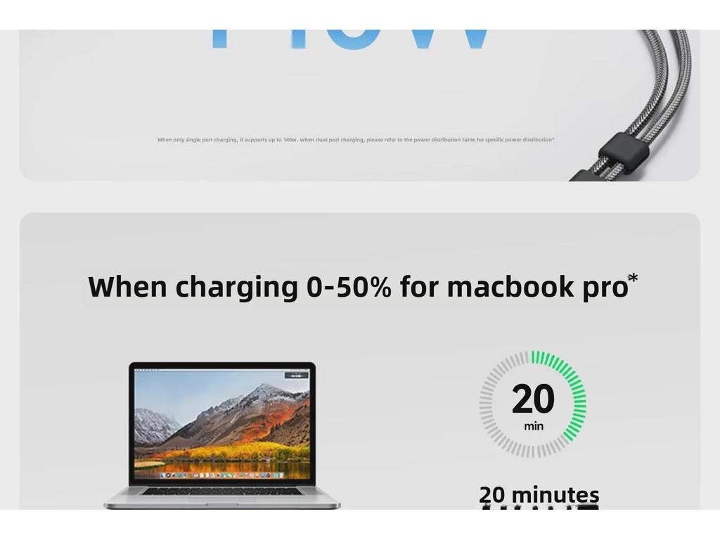 Anker 2-in-1 Dual Type-C 140W Schnelllade-Datenkabel A8895