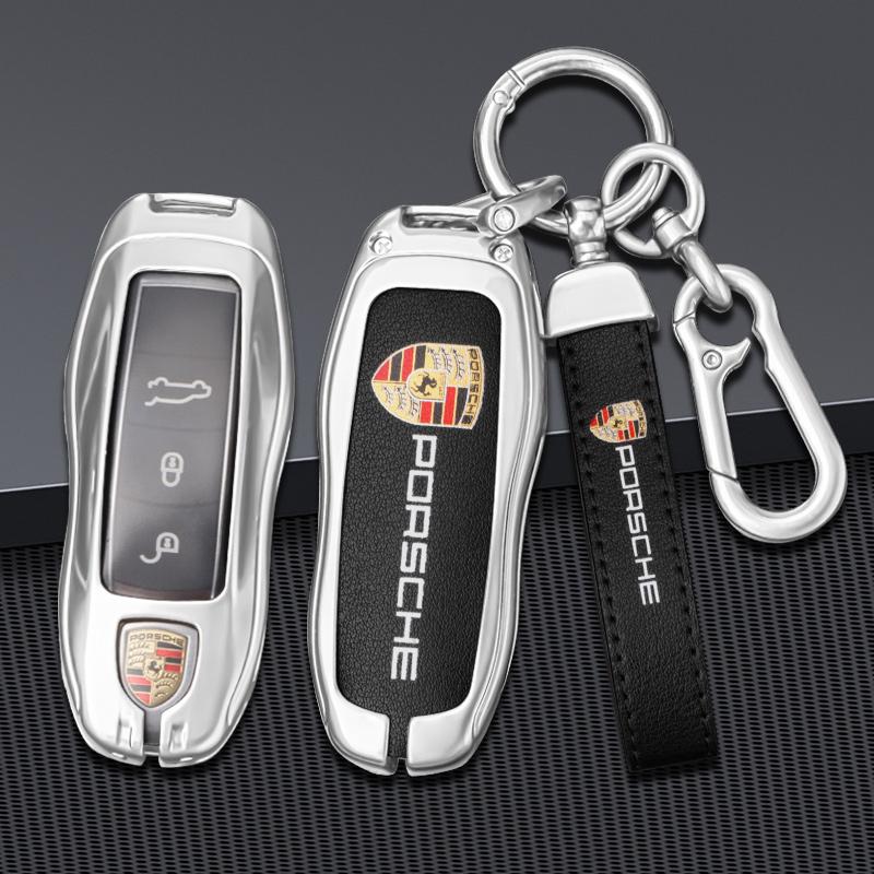 Carcasă Protector Capac Suport Cheie Mașină din Aliaj de Zinc Pentru Porsche Cayenne 911 996 Macan Panamera Boxster 986 987 981 Accesorii Keyless