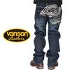 Vanson Herren Star Wing One-Wash Fire Denim Jeans, SP-B-29, Indigo-28