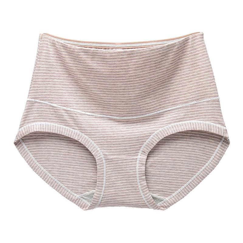 Women's Underwear Colourful Cotton High Waist Sexy Tummy Control High Elasticity Breathable Butt Lift Cotton Crotch Women's Triangle Panties
